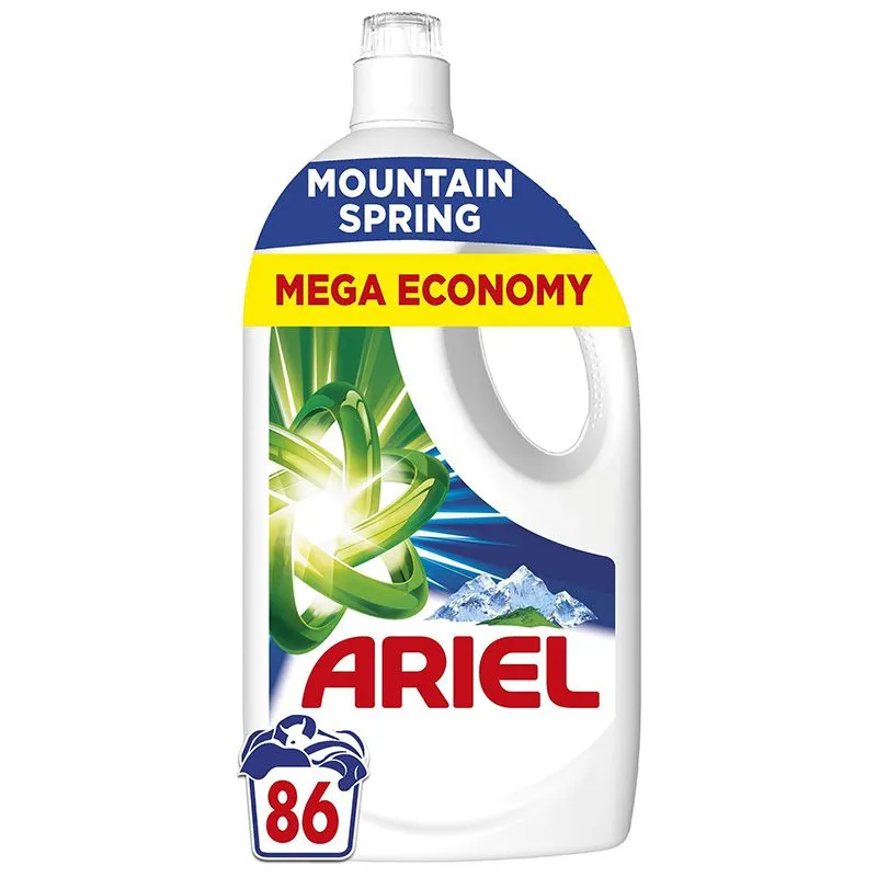 Гель для прання Ariel Гірське джерело, 3,87 л, 86 циклів купити недорого в Україні, фото 1