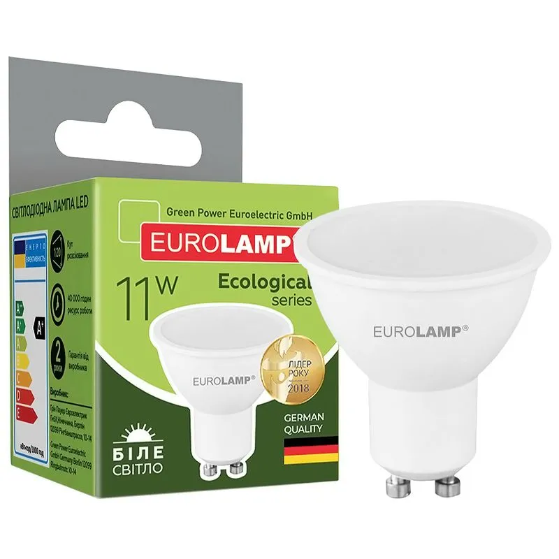 Лампа світлодіодна Eurolamp ECO "P", 11W, MR16, GU10, 4000K, LED-SMD-11104(P) купити недорого в Україні, фото 2