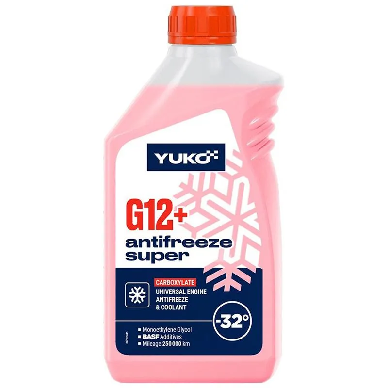 Антифриз Yuko Antifreeze -32 Super G12+, 1 л купити недорого в Україні, фото 1