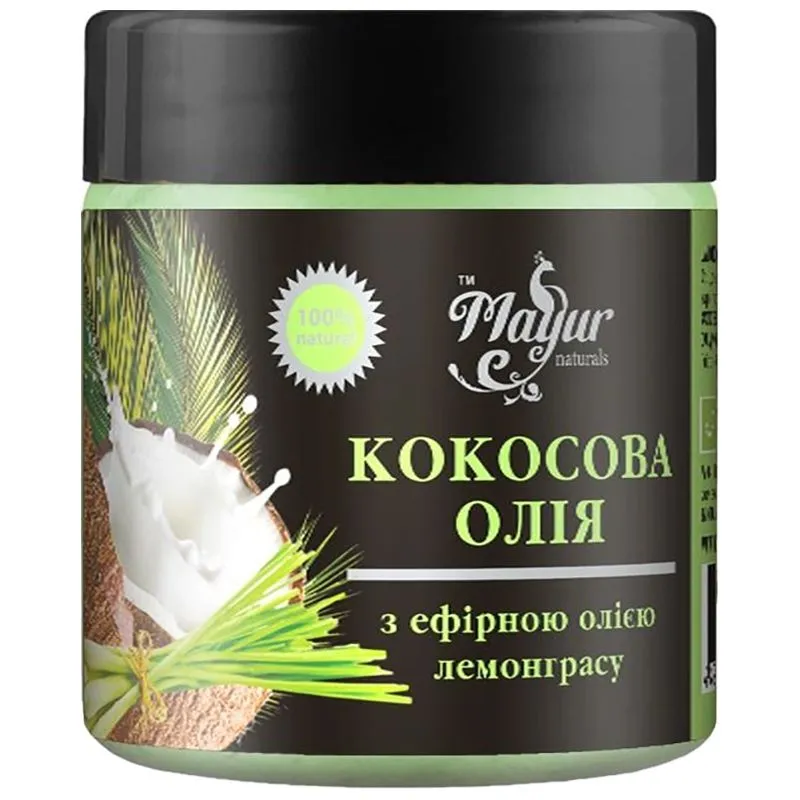 Кокосовое масло Mayur лемонграсс, 140 мл купить недорого в Украине, фото 1