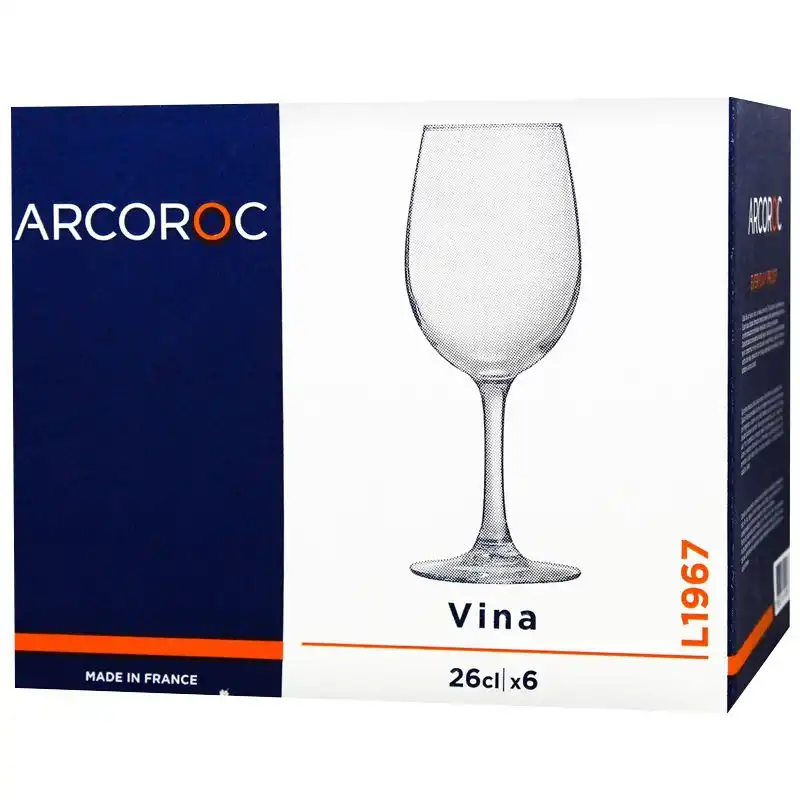 Набор бокалов для вина Luminarc Arc. Vina, 6 шт, 260 мл, L1967 купить недорого в Украине, фото 2
