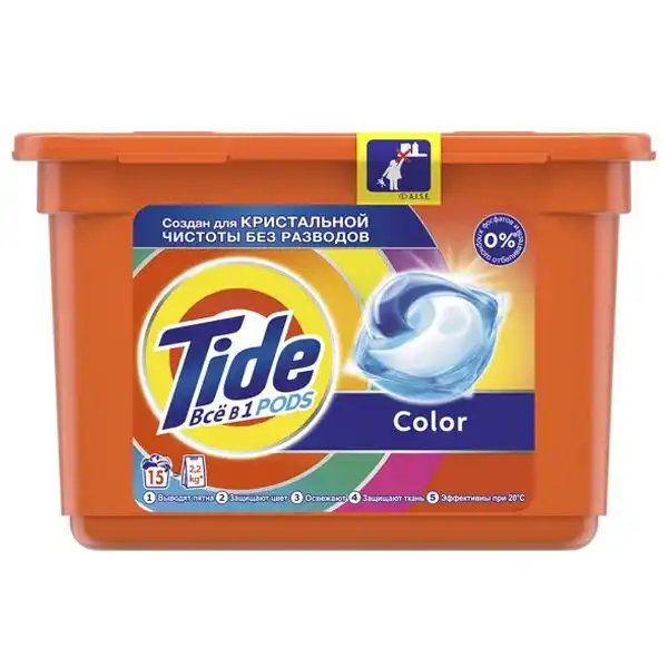 Капсули для прання Tide Color, 15 шт., 81669929 купити недорого в Україні, фото 1