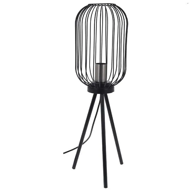 Лампа настільна висока Koopman Оберон, 40 Вт, E27, чорний, HZ1600540 купити недорого в Україні, фото 1