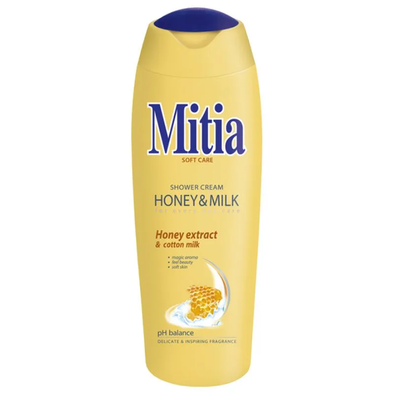 Крем-гель для душу Mitia Honey&Milk, 400 мл, 8595025809506 купити недорого в Україні, фото 1