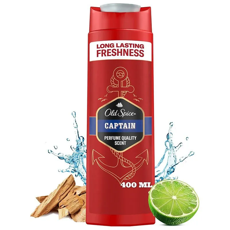 Гель для душа и шампунь Old Spice 2 в 1 Captain, 400 мл купить недорого в Украине, фото 2