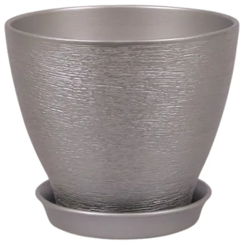 Горшок Ксения, 0,5 л, перламутр металлик купить недорого в Украине, фото 1