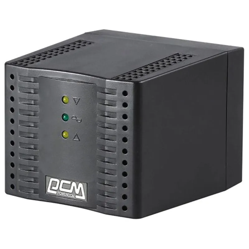 Стабилизатор напряжения Powercom TCA-3000, черный, TCA-3K0A-6GG-2261 купить недорого в Украине, фото 1