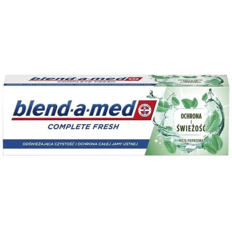 Зубная паста Blend-a-Med Complete Фреш защита и свежесть Перечная мята, 75 мл купить недорого в Украине, фото 1