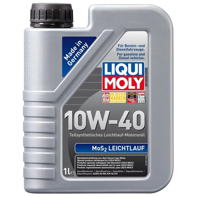 Моторное масло Liqui Moly MoS2 LEICHTLAUF 10W-40HD, 1 л,  1930\2626 купить недорого в Украине, фото 1