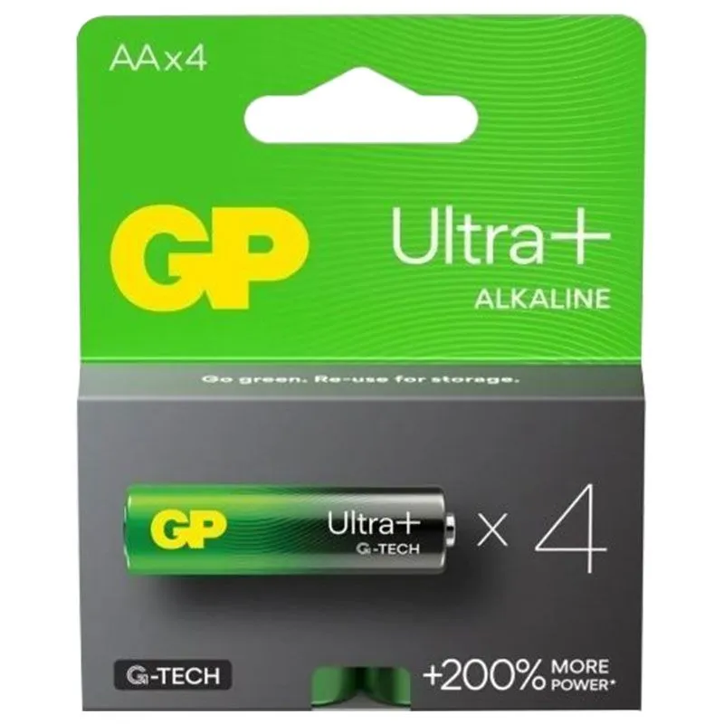 Батарейки GP Batteries Ultra Plus Alkaline 15AUP21-SB4, 4 шт купити недорого в Україні, фото 1