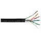 Кабель KW-Link, FTP Cat 5e, 4x2x0,50CCA, з екраном, зовнішнім, з тросом, PEM, чорний, 305 м, фото 1 Кабель KW-Link, FTP Cat 5e, 4x2x0,50CCA, з екраном, зовнішнім, з тросом, PEM, чорний, 305 м купити недорого в Україні, фото 1