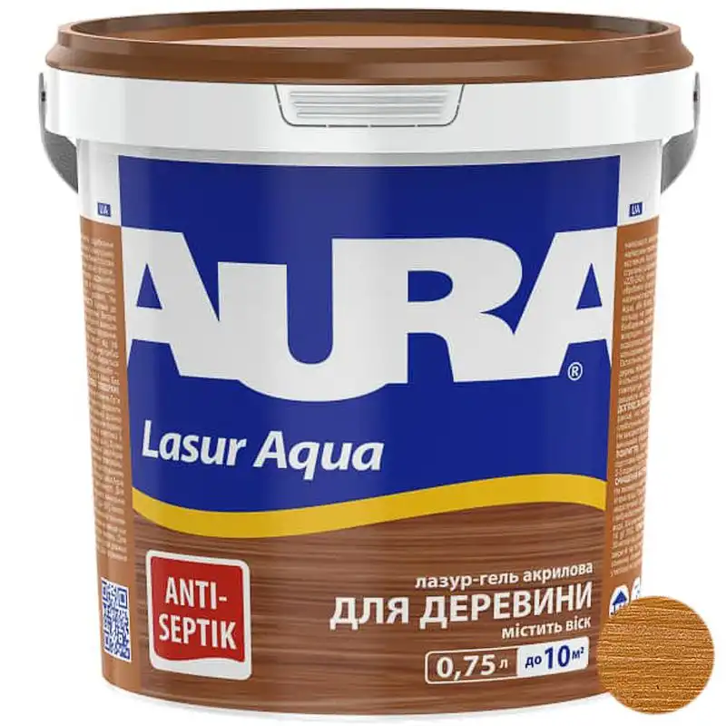 Лазур акрилова Aura Lasur Aqua, 0,75 л, тік купити недорого в Україні, фото 1