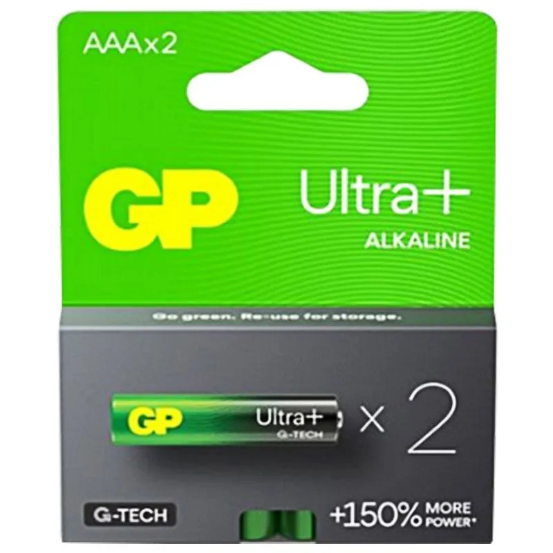 Батарейки GP Batteries Ultra Plus Alkaline 24AUP21-SB2, 2 шт купити недорого в Україні, фото 1