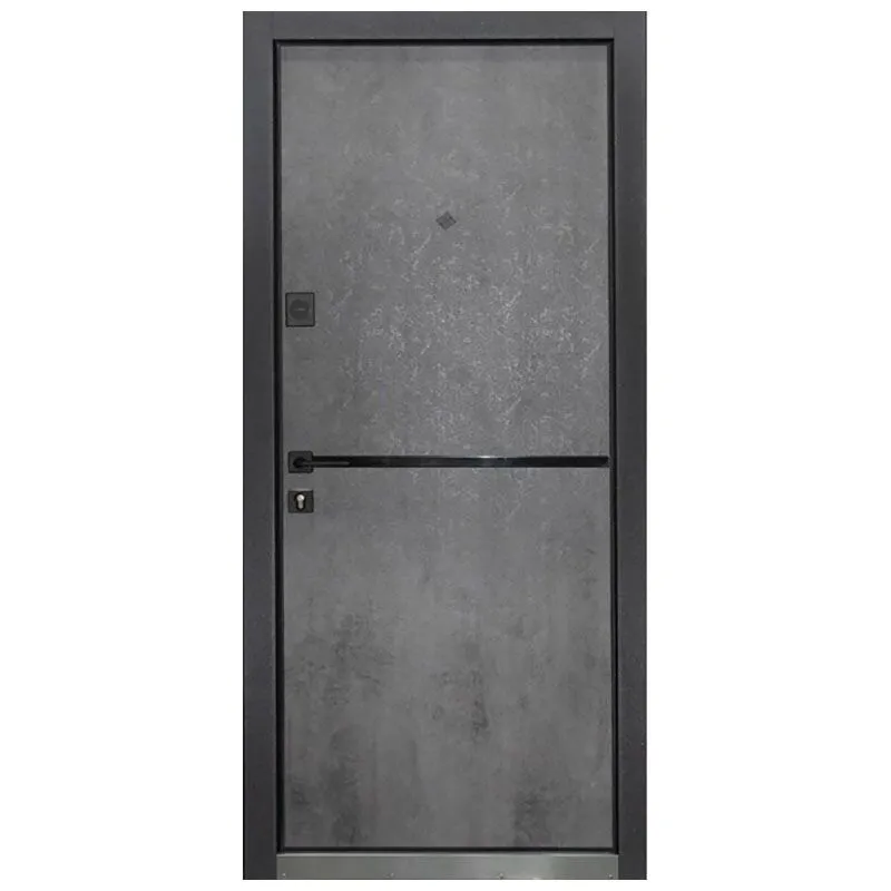 Двері вхідні Міністерство дверей ПУ-Line, 960x2050 мм, бетон темний, ліві купити недорого в Україні, фото 2