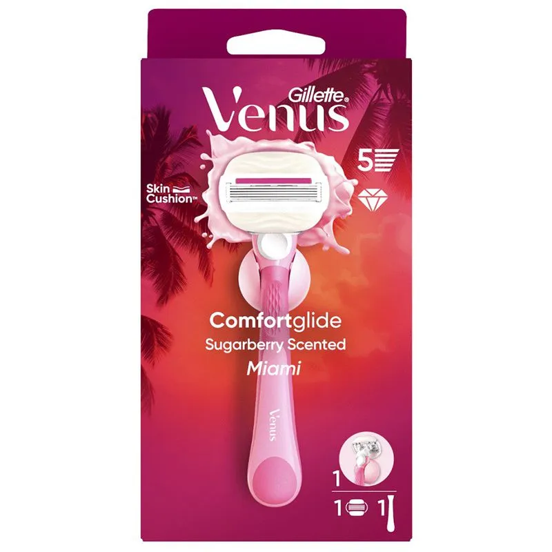 Бритва Gillette Venus Comfortglide Miami Vibes, с 1 сменной кассетой, 8700216674195 купить недорого в Украине, фото 1