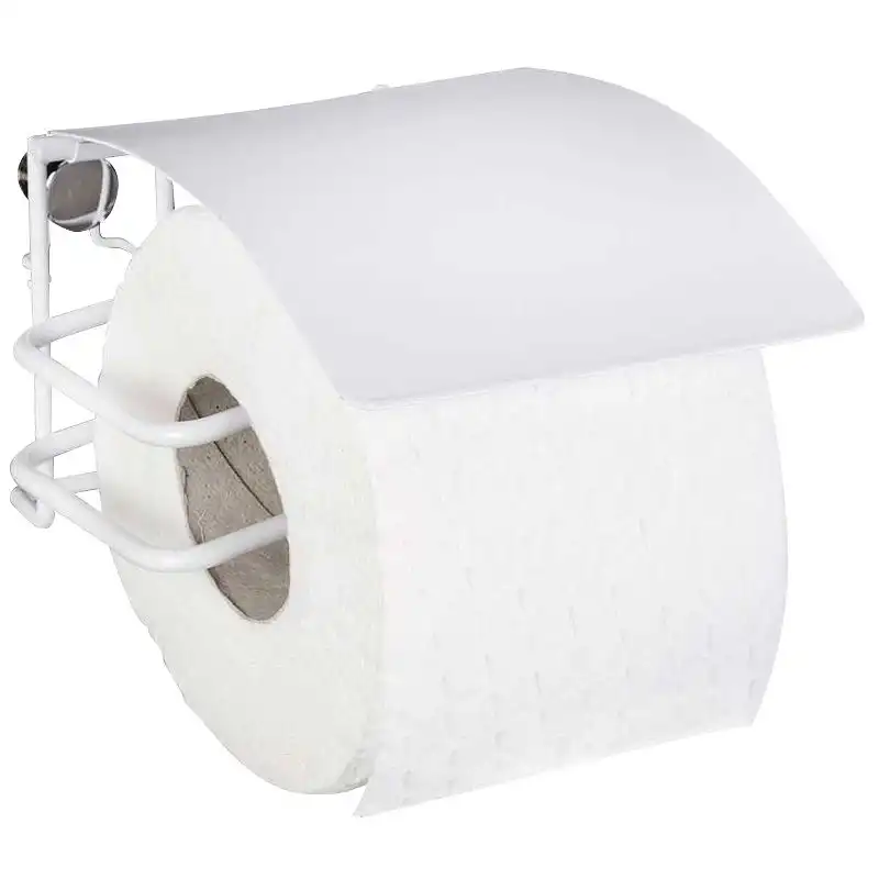 Держатель туалетной бумаги Wenko Classic Plus, 14x9x14 см, сталь, белый, 22822100 купить недорого в Украине, фото 2