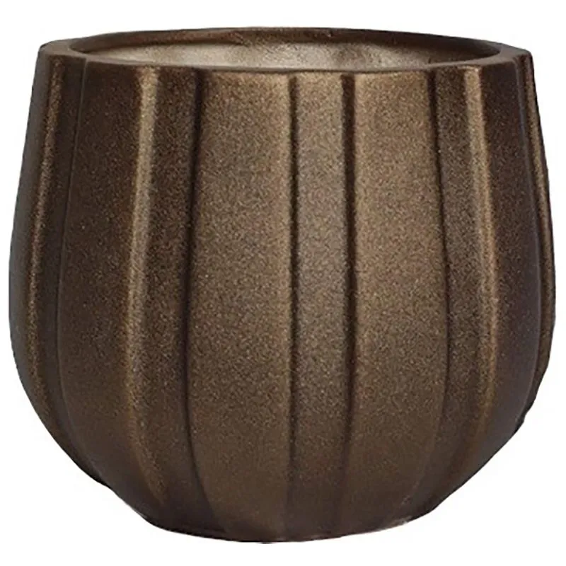 Горшок керамический Вертикаль, 1,6 л, жемчужина бронзовая купить недорого в Украине, фото 1