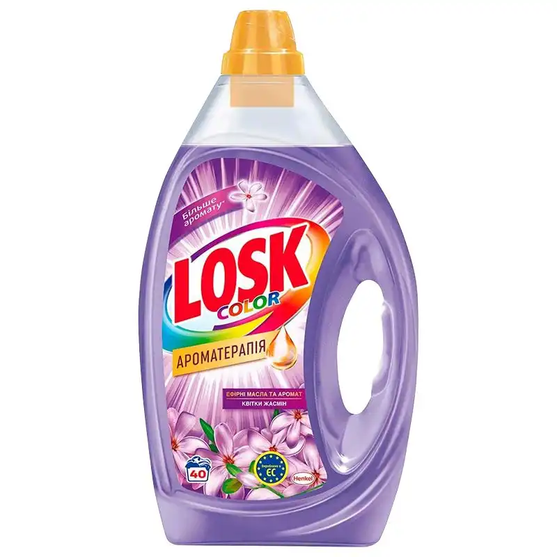 Гель для прання Losk Color Ароматерапія, 1 л, ефірні олії та Жасмін купити недорого в Україні, фото 1