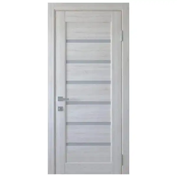 Дверне полотно KFD Bristol, сатин білий, 600x2000 мм, бук шале купити недорого в Україні, фото 1