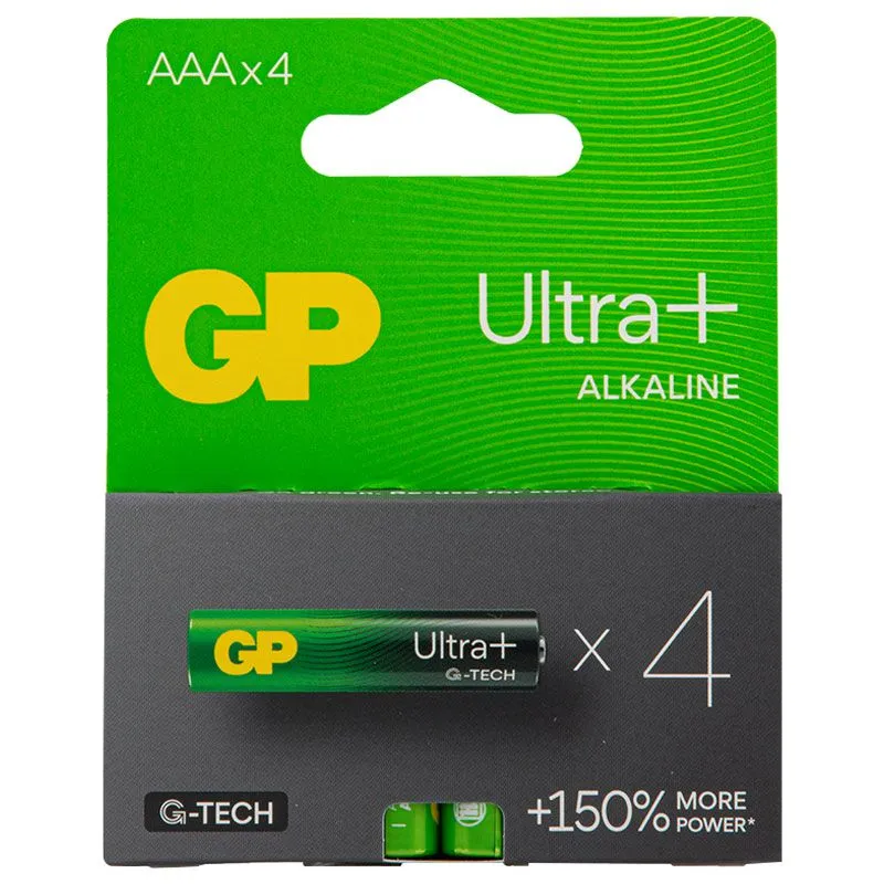 Батарейки GP Batteries Ultra Plus Alkaline 24AUP21-SB4, 4 шт купити недорого в Україні, фото 1