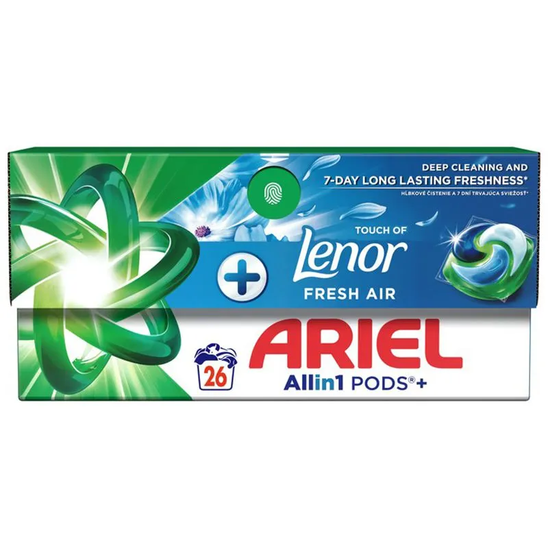 Капсули для прання Ariel Lenor Свіже повітря, 26 шт, 8700216766043 купити недорого в Україні, фото 1