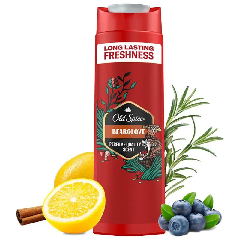 Гель для душу Old Spice 3в1 Bearglove, 400 мл, 8001090533869 купити недорого в Україні, фото 1