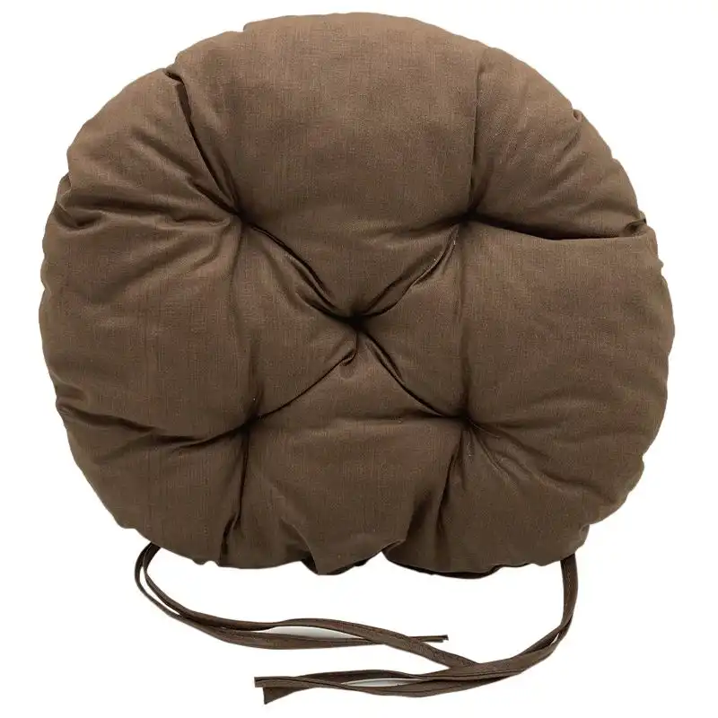 Подушка на стілець кругла Прованс Super, D40 см, коричневий купити недорого в Україні, фото 1