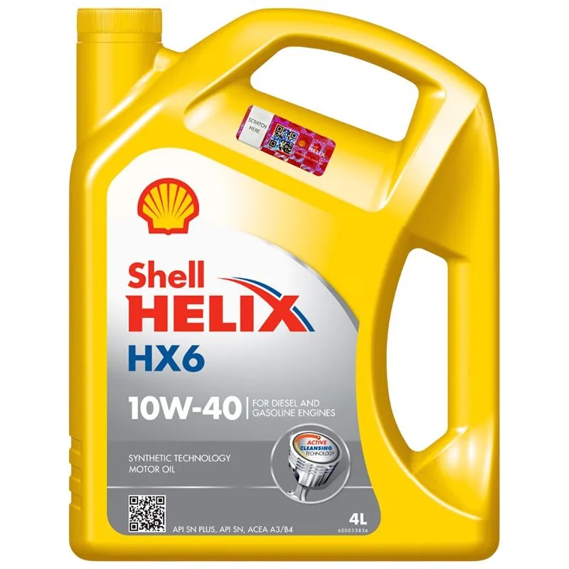 Масло моторное Shell Helix HX6 10W-40, 4 л, ТОВ-У001594 купить недорого в Украине, фото 1