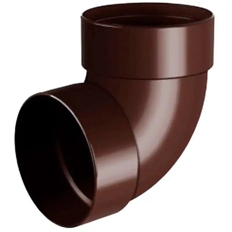 Отвод трубы двухмуфтовый RainWay 87°, 100 мм, коричневый купить недорого в Украине, фото 1