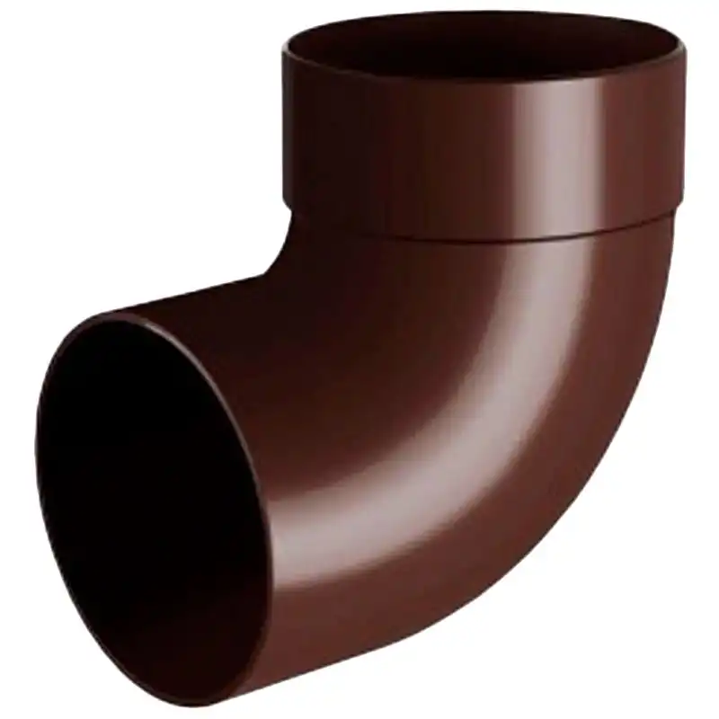 Отвод трубы одномуфтовый RainWay 87°, 100 мм, коричневый купить недорого в Украине, фото 1