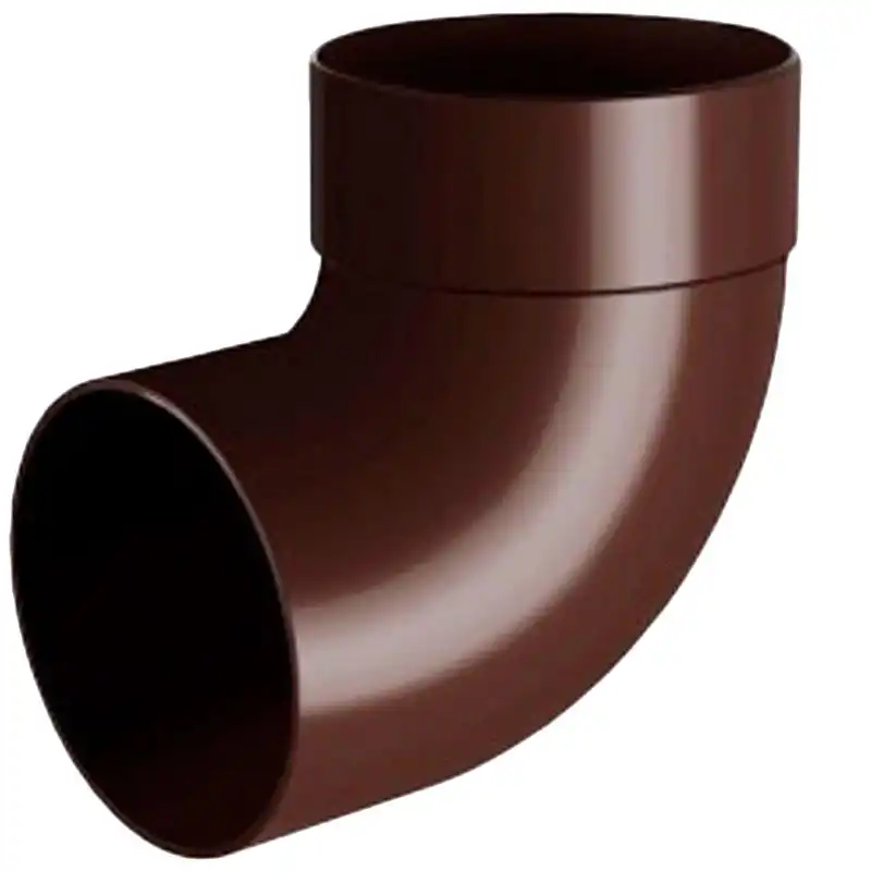 Отвод трубы одномуфтовый RainWay 87°, 75 мм, коричневый купить недорого в Украине, фото 1