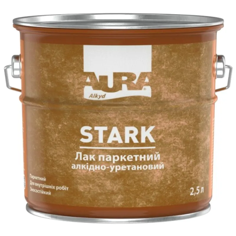 Лак паркетный Aura Stark, 2,5 л, глянцевый купить недорого в Украине, фото 1