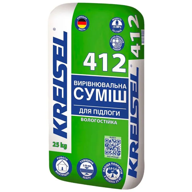 Підлога самовирівнююча Kreisel 412, 25 кг купити недорого в Україні, фото 1