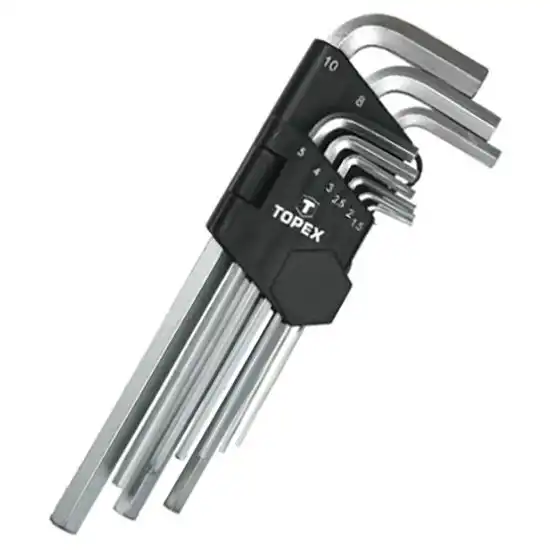 Ключі шестигранні Topex ХВ, 1,5-10 мм, 9 шт., 35D956 купити недорого в Україні, фото 1