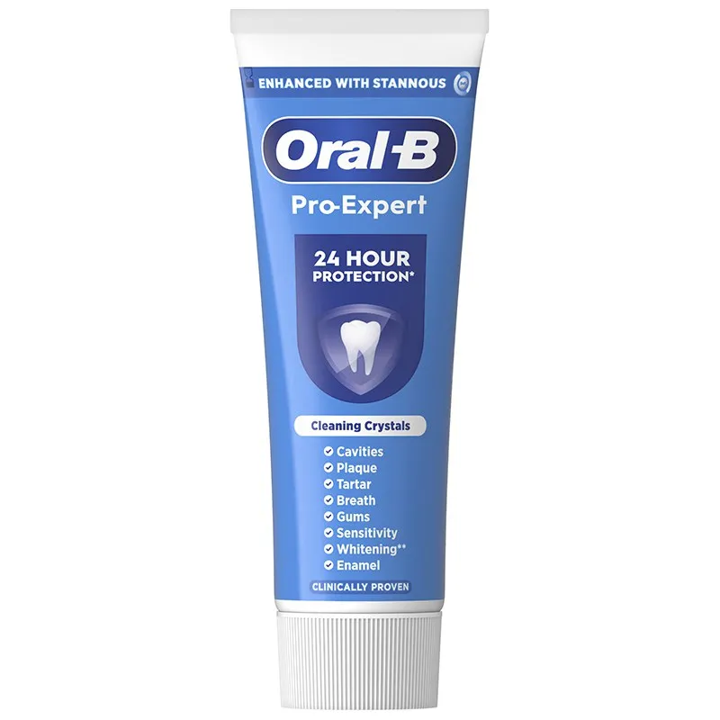 Зубна паста Oral-B Pro-Expert Професійний захист з очищувальними кристалами, 75 мл, фото 353940 Зубна паста Oral-B Pro-Expert Професійний захист з очищувальними кристалами, 75 мл купити недорого в Україні, фото 353940