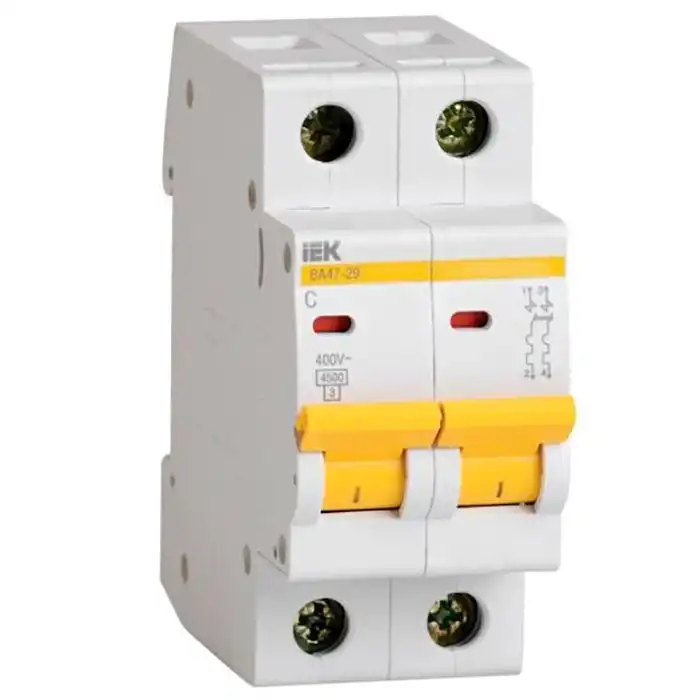 Автоматичний вимикач IEK, ВА47-29М, 2P, 10A, 4,5 кА, C, MVA21-2-010-C купити недорого в Україні, фото 1