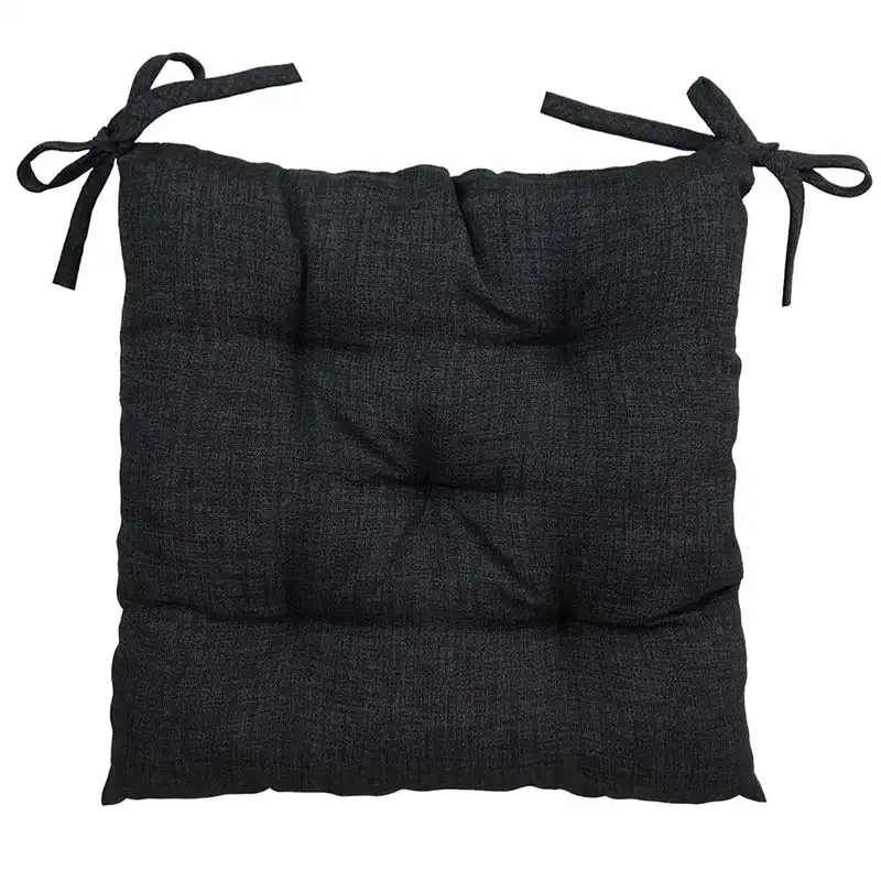 Подушка на стілець Прованс Black Milan, 40x40 см, чорний купити недорого в Україні, фото 1