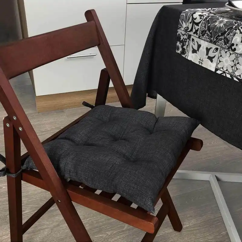 Подушка на стілець Прованс Black Milan, 40x40 см, чорний купити недорого в Україні, фото 2