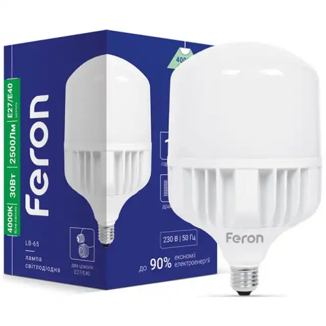Лампа Feron LB-65, 30W, E27-E40, 4000K, 5568 купить недорого в Украине, фото 1