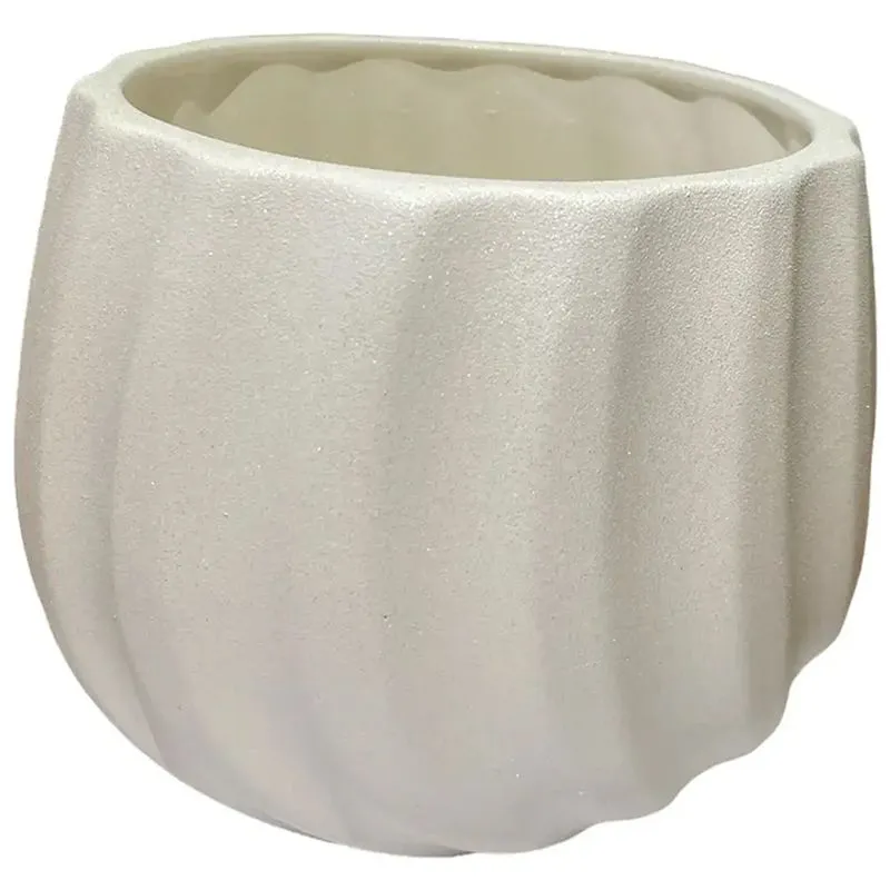 Горшок керамический Волна, 1,6 л, жемчужина белая купить недорого в Украине, фото 1
