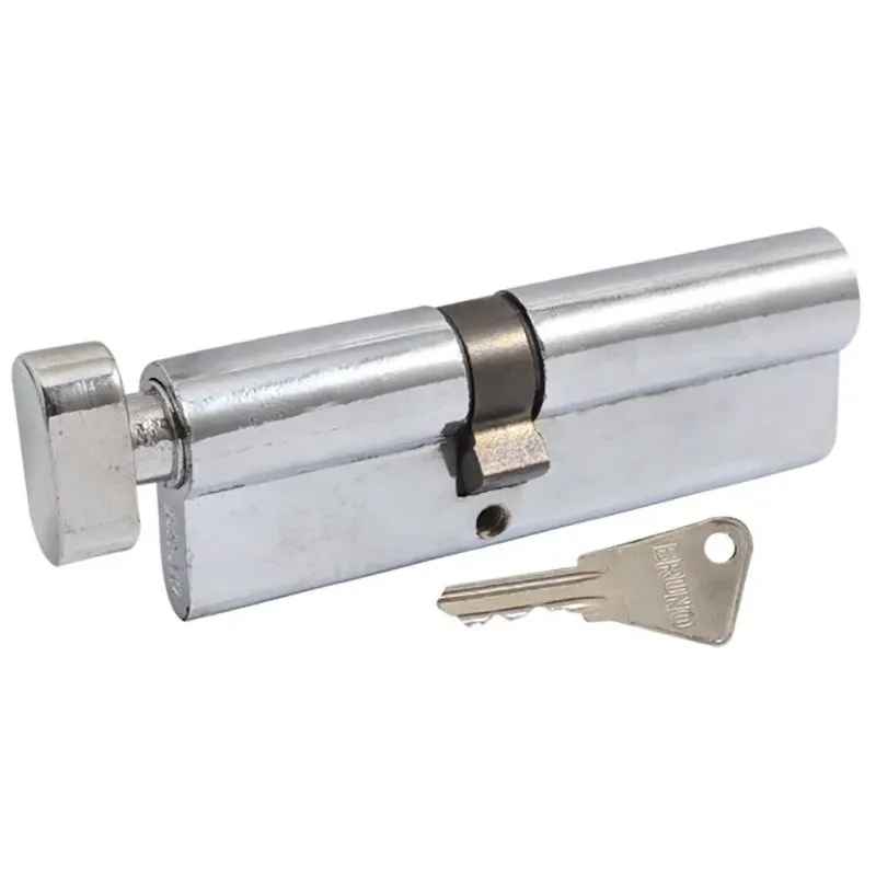 Циліндр ключ-вороток Bruno 40х50 мм Z лаз, 90 мм, хром купити недорого в Україні, фото 1