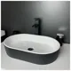 Умывальник Adamant Beste New Black\White, 54х35 см, черно-белый, фото 3 Умывальник Adamant Beste New Black\White, 54х35 см, черно-белый купить недорого в Украине, фото 3