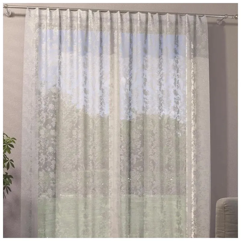 Тюль Текстиль-Контакт Райський сад, гіпюр, молочний, 300x270 см, 145664 купити недорого в Україні, фото 1