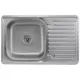 Мойка кухонная Platinum 7850 Satin, 780x500x180 мм, фото 1 Мойка кухонная Platinum 7850 Satin, 780x500x180 мм купить недорого в Украине, фото 1