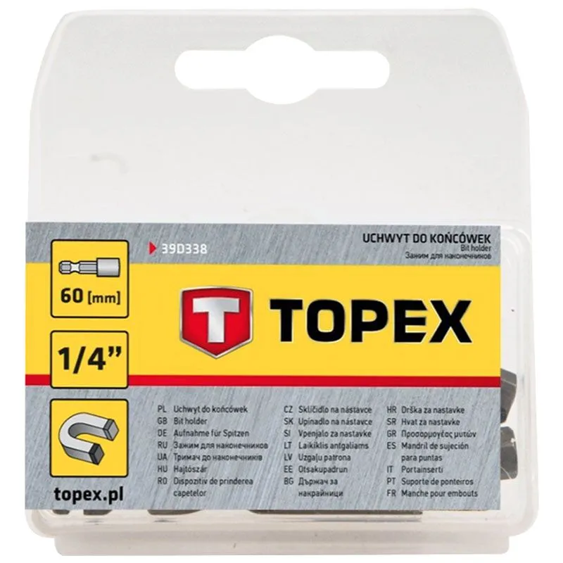 Тримач біт Topex, 60 мм, 39D338 купити недорого в Україні, фото 2