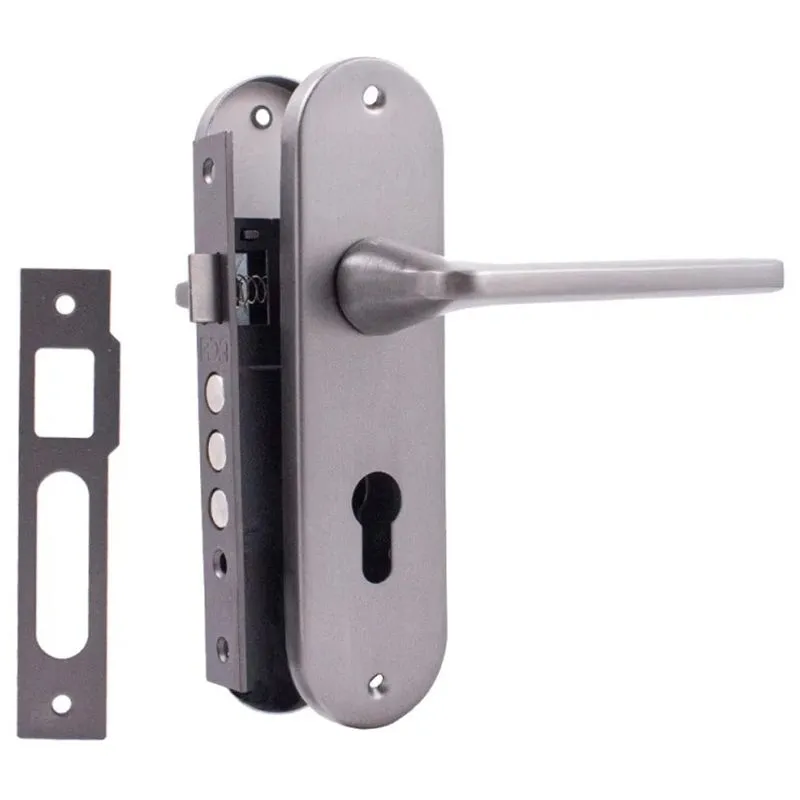 Комплект для міжкімнатних RDA Uno PZ, замок 1025, 60 мм, титан, 64506 купити недорого в Україні, фото 1