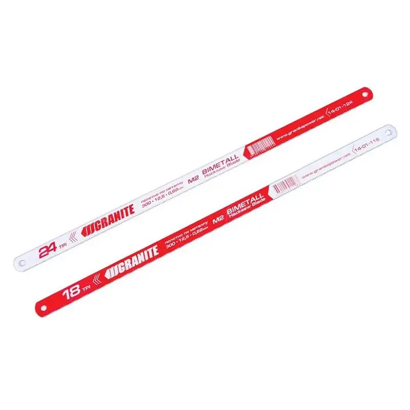 Полотно для металу 1-стороннє, М2 Bimetal, 300х12,5х0,62 мм, 18х1", 6 шт, 14-01-118 купити недорого в Україні, фото 2