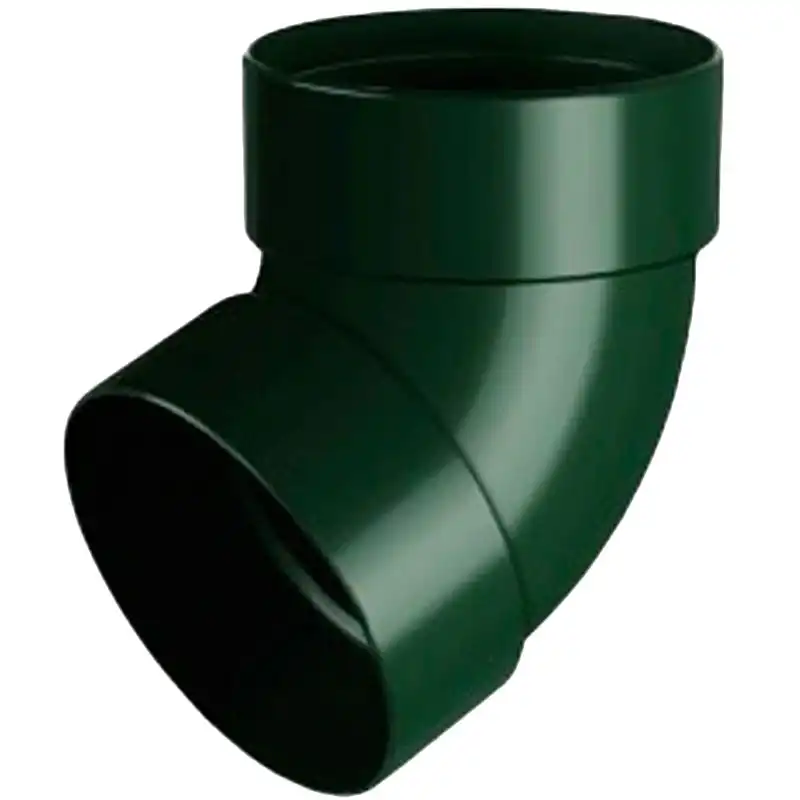 Отвод трубы двухмуфтовый RainWay 67°, 75 мм, зеленый купить недорого в Украине, фото 1