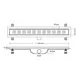 Трап для душа Valtemo Aqualine Bese, 600 мм, VLD-600320, фото 2 Трап для душа Valtemo Aqualine Bese, 600 мм, VLD-600320 купить недорого в Украине, фото 2