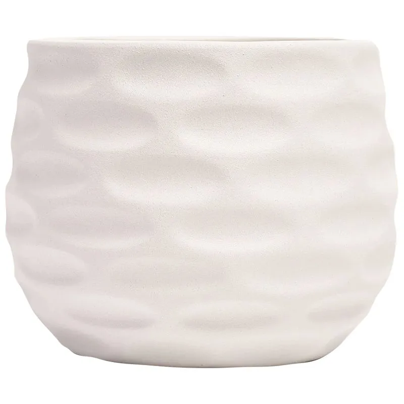 Горшок керамический Соты, 1,6 л, жемчужина белая купить недорого в Украине, фото 1